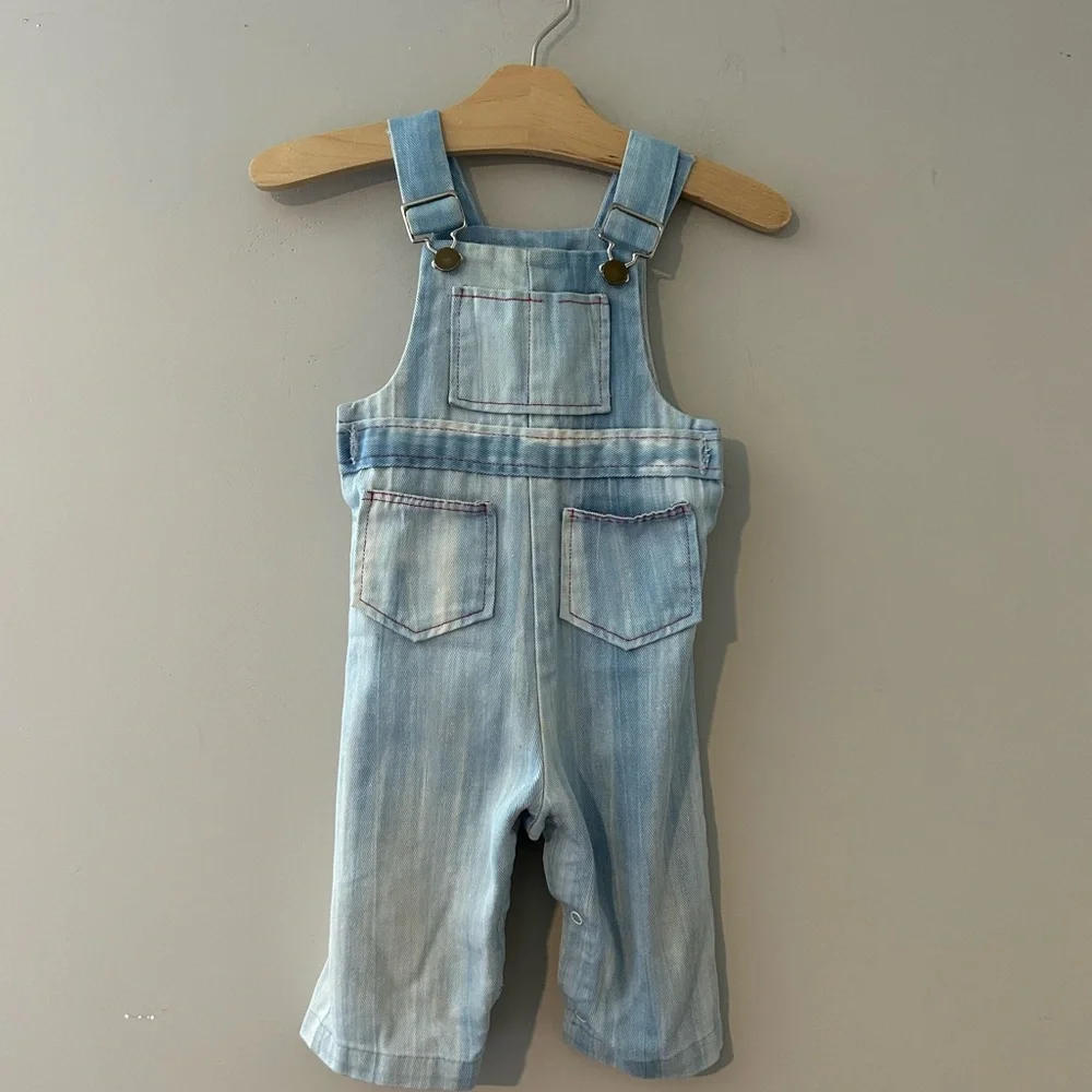 $14 ADD ON Vintage 18m Health-tex Overall blue denim Hanna Andersson‎ Levi